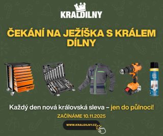 🎅 Začíná ČEKÁNÍ NA JEŽÍŠKA s Králem Dílny! Od zítra spouštíme každý den jednu královskou slevu 👑 ⚒️ 7 dní = 7 produktů ⏰...