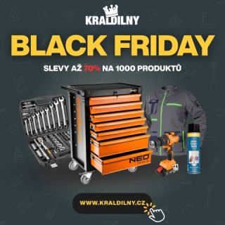 🛠️ BLACK FRIDAY u Krále dílny je tu! 🔥 💥 Více než 1000 produktů ve slevě až 70 % 💥 🔧 Nářadí, aku stroje, chemie, ochranné...